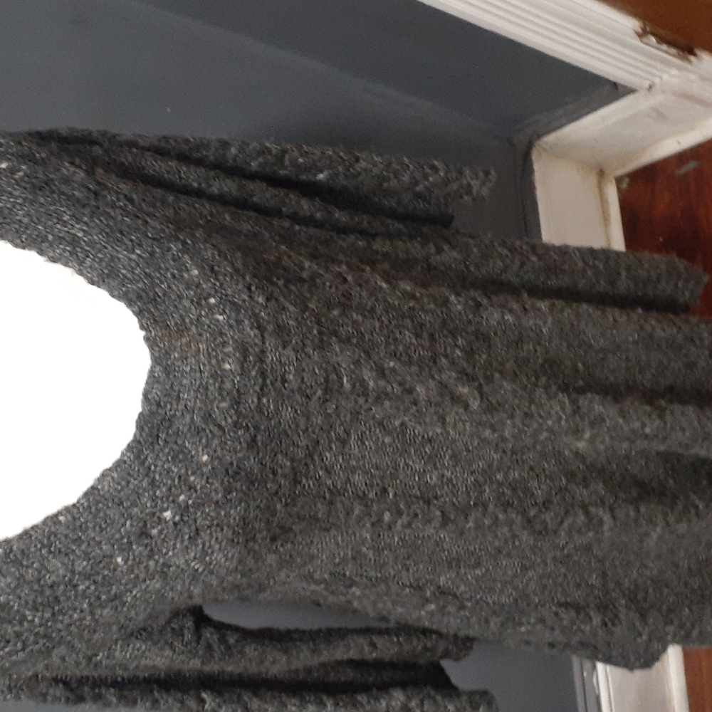 Free people gray cable  knitted sweater dress/top size medium - Picture 8 of 12
